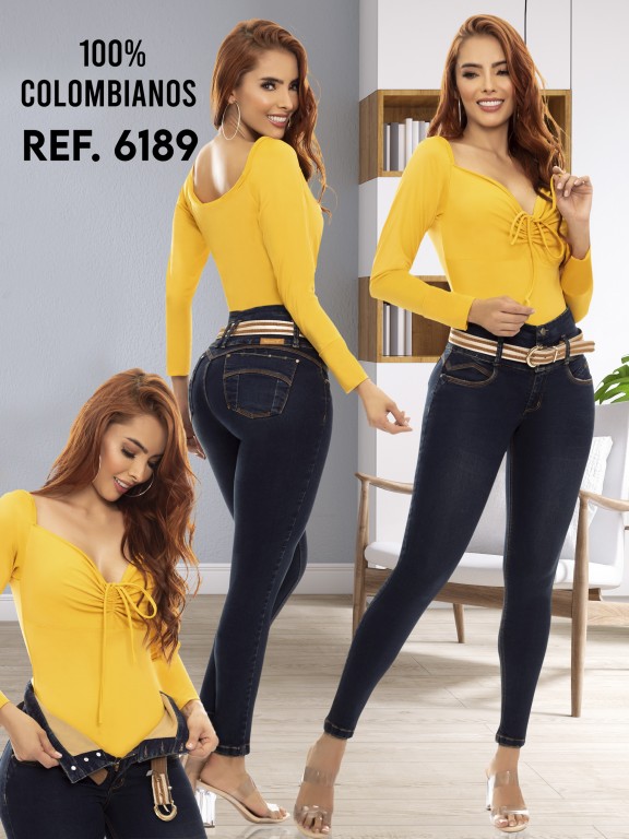 Jeans Levantacola Colombiano - Ref. 283 -6189