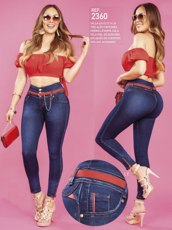 Jeans Levantacola Colombiano - Ref. 321 -2360