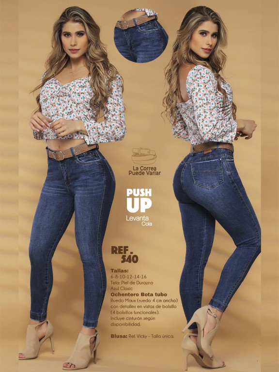Jeans Levantacola Colombiano - Ref. 119 -540M
