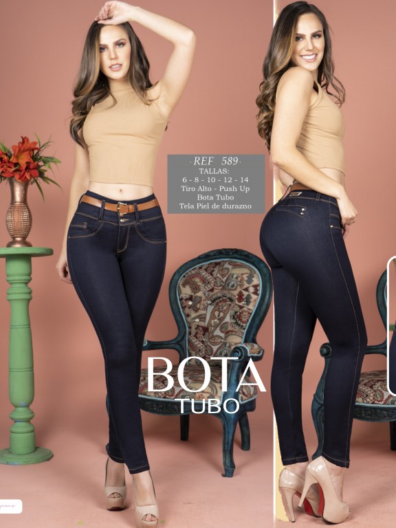 Jeans Levantacola Colombiano - Ref. 119 -589