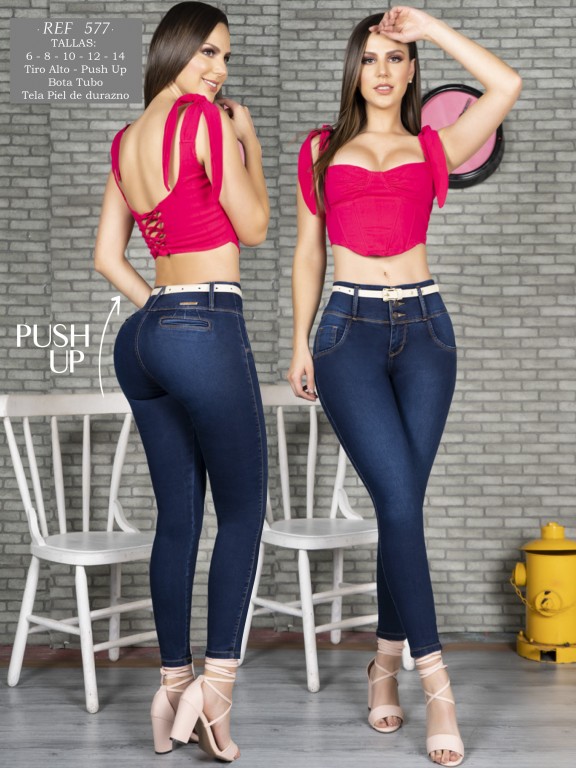 Jeans Levantacola Colombiano - Ref. 119 -577A
