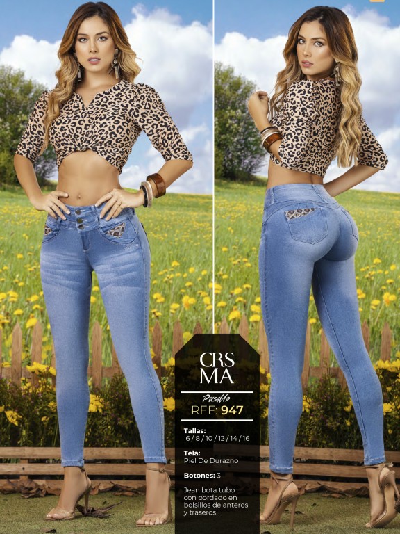 Jeans Levantacola Colombiano - Ref. 312 -947