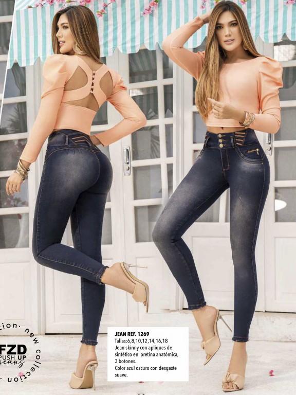 Jeans Levantacola Colombiano - Ref. 308 -1269