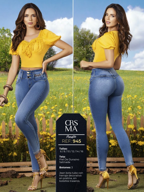 Jeans Levantacola Colombiano - Ref. 312 -945