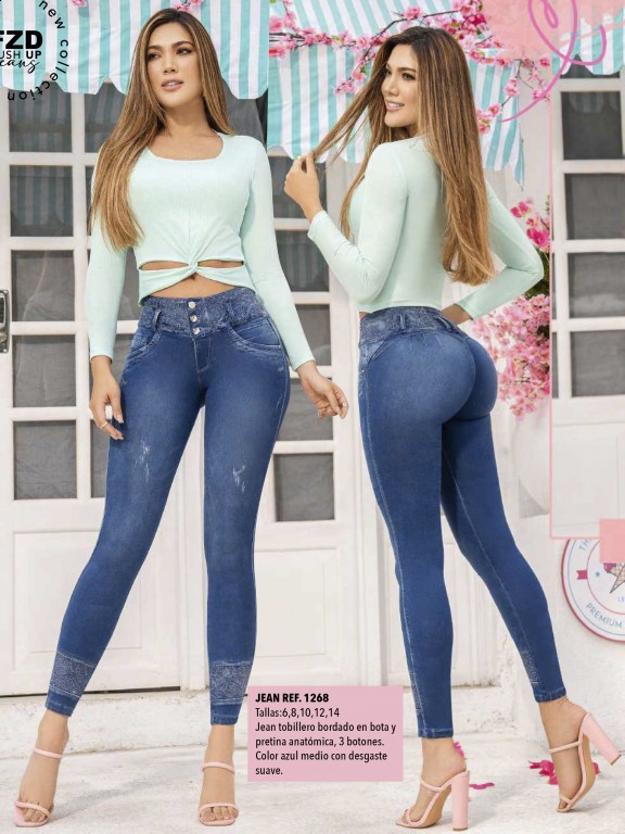Jeans Levantacola Colombiano - Ref. 308 -1268