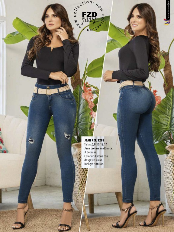 Jeans Levantacola Colombiano - Ref. 308 -1299