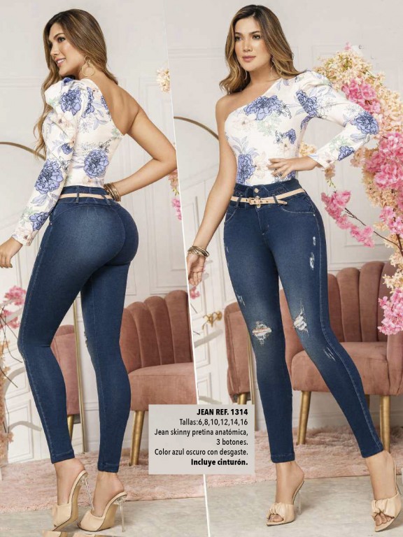 Jeans Levantacola Colombiano - Ref. 308 -1314