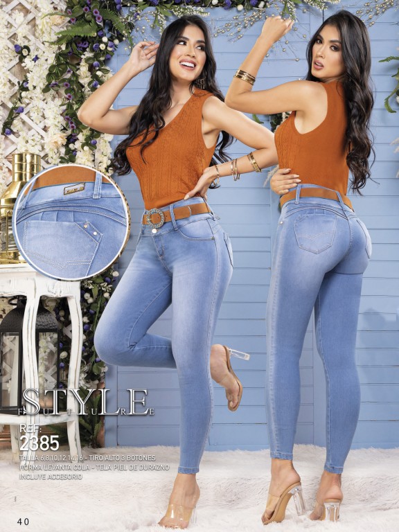Jeans Levantacola Colombiano - Ref. 321 -2385