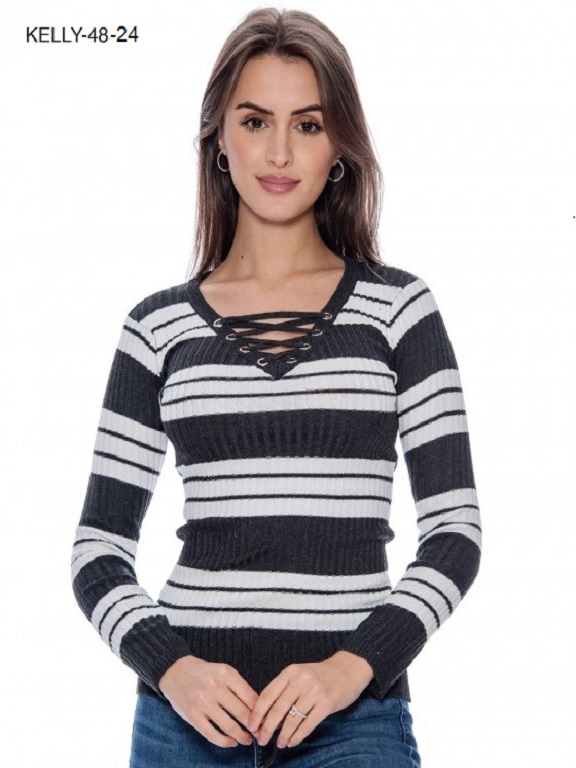 L.A Sweaters  - Ref. 200 -Kelly48 Gris Oscuro