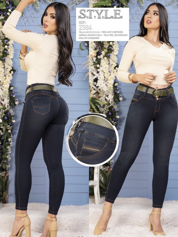 Jeans Levantacola Colombiano - Ref. 321 -2384