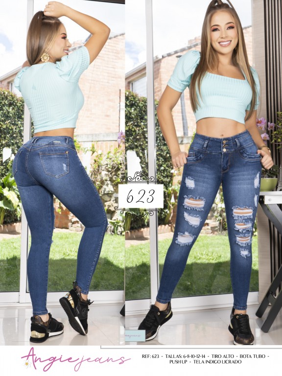 Jeans Levantacola Colombiano - Ref. 119 -623
