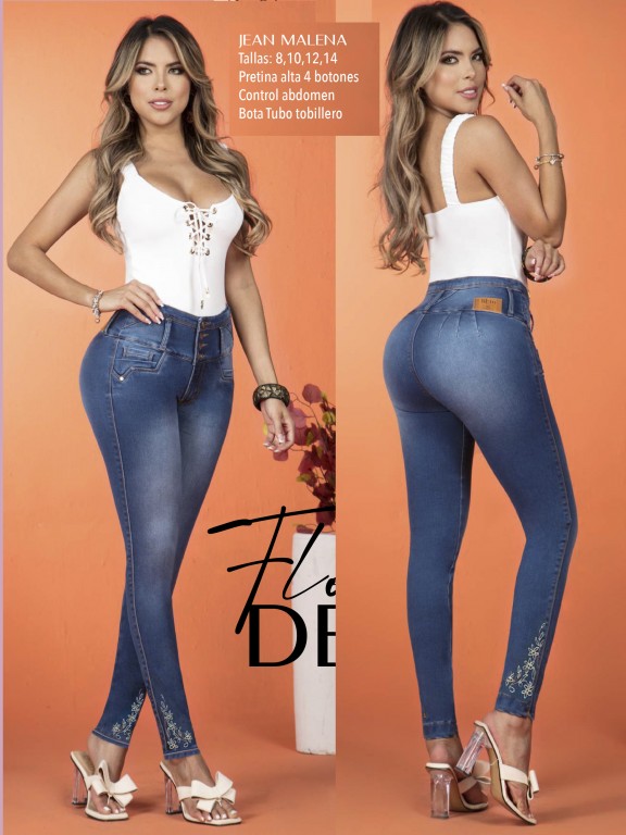 Jeans Levantacola Colombiano - Ref. 119 -MALENA