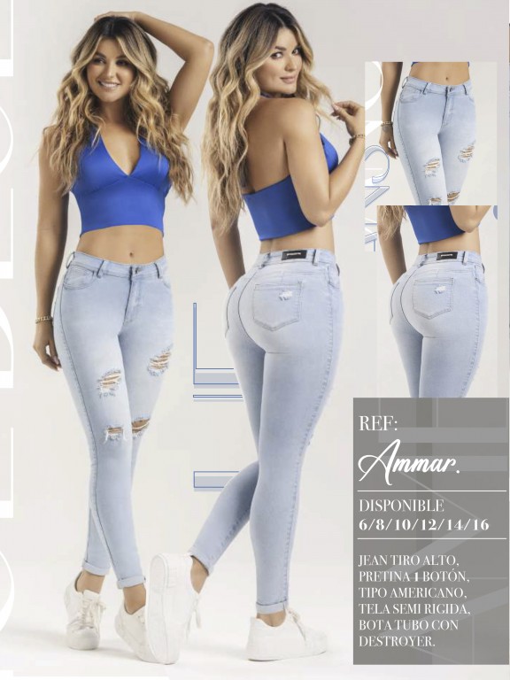 Jeans Levantacola Colombiano - Ref. 119 -AMMAR