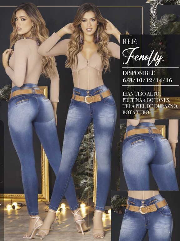Jeans Levantacola Colombiano - Ref. 119 -FENOLLY
