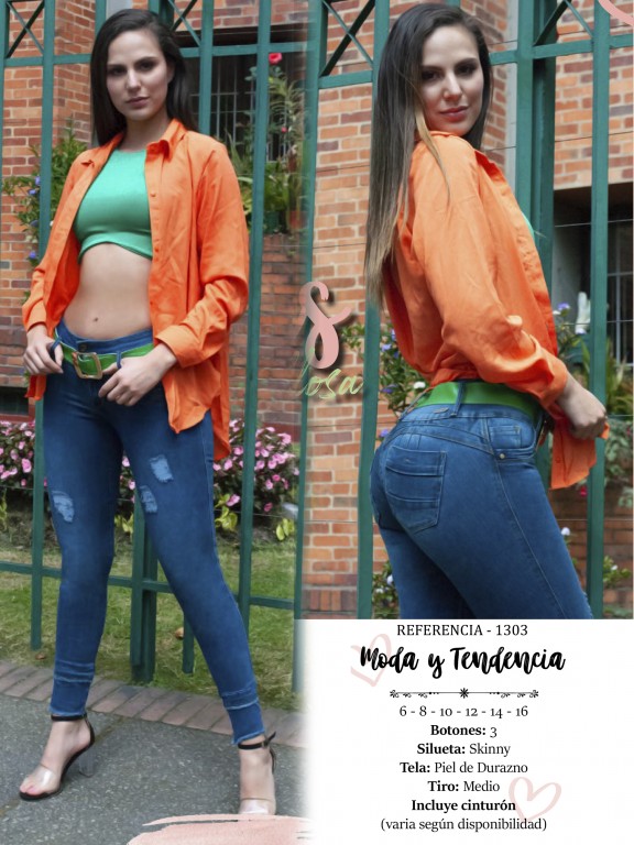 Jeans Levantacola Colombiano - Ref. 119 -1303-X
