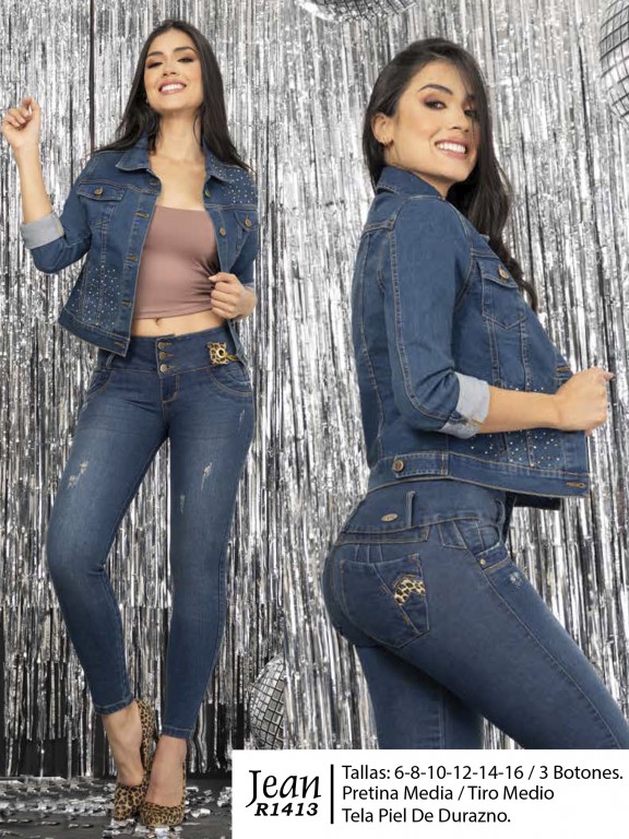 Jeans Levantacola Colombiano - Ref. 119 -1413