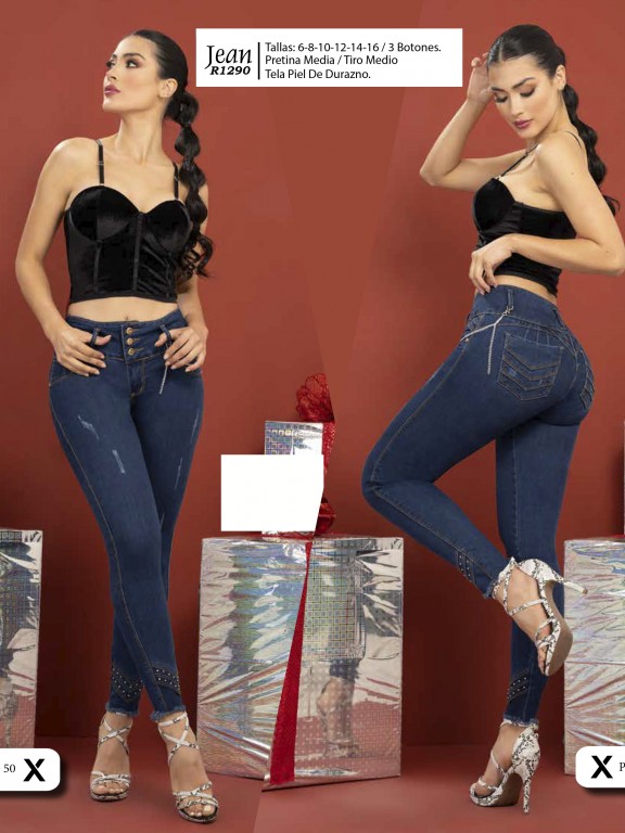 Jeans Levantacola Colombiano - Ref. 119 -1290