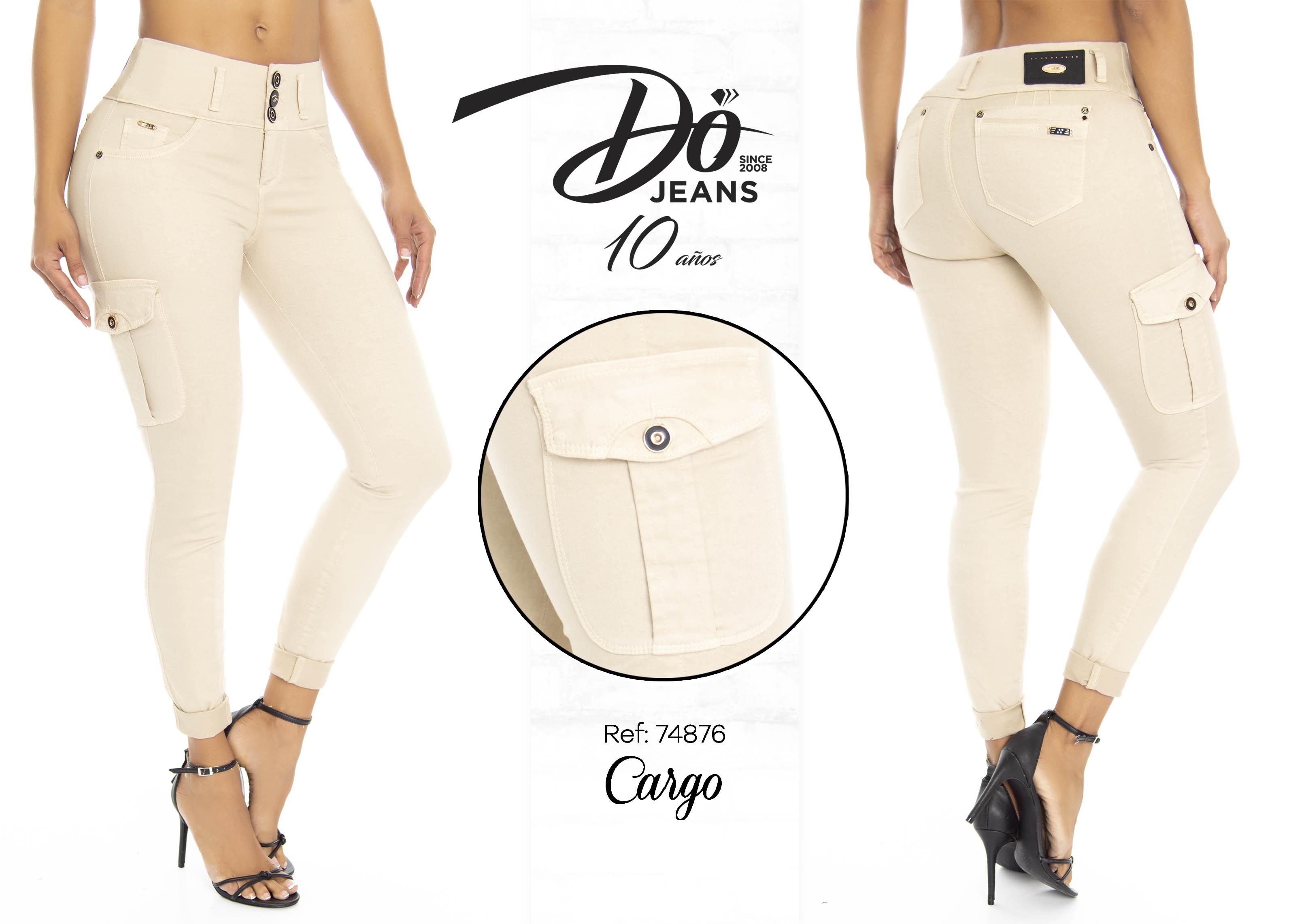 Jeans Levantacola Colombiano - Ref. 248 -74876 D Beige